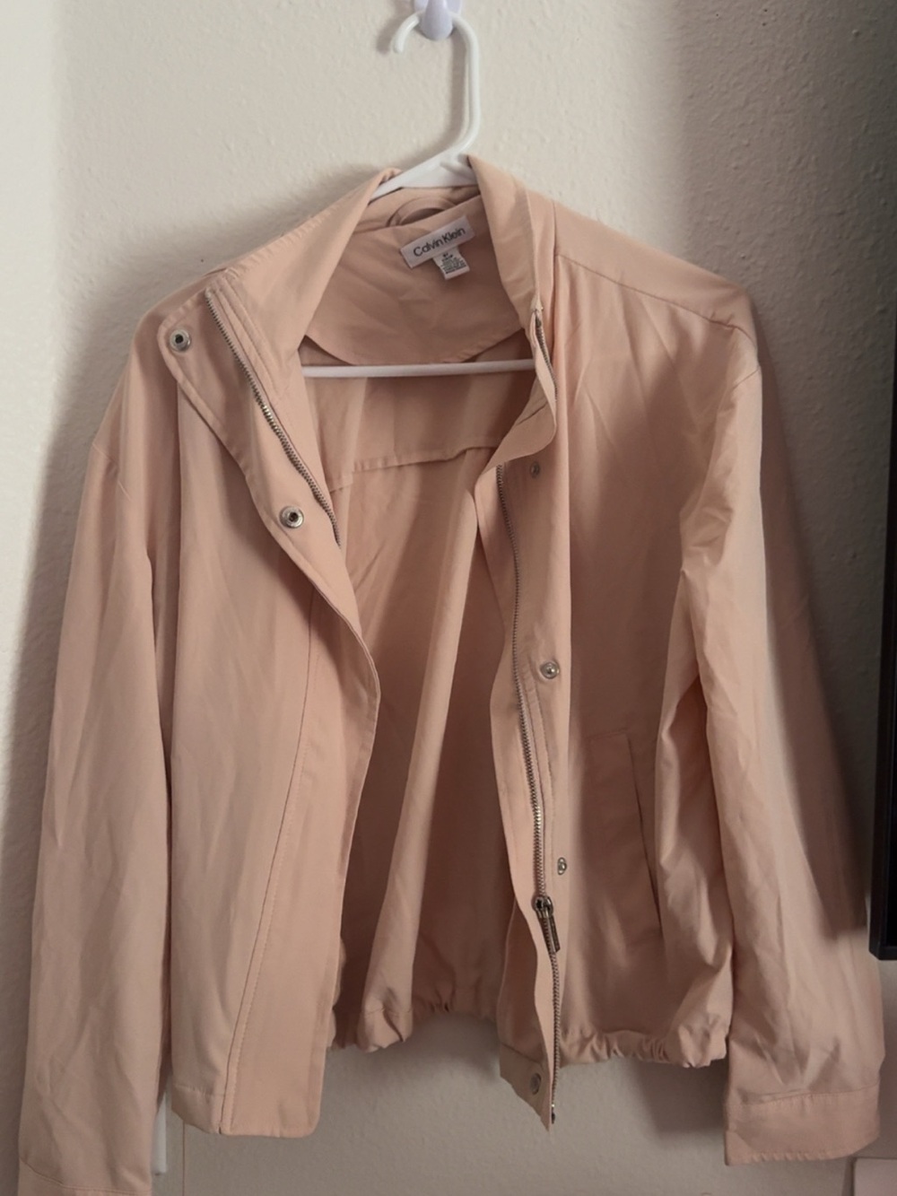 Calvin Klein Pale Blush Bomber Jacket